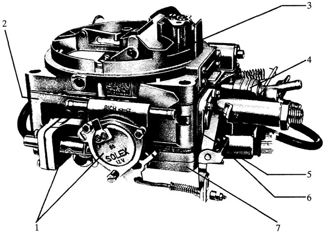 Устройство карбюратора Solex 4А1 для автомобилей Daimler-Benz 250 и 280 ...