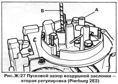 Как отрегулировать карбюратор Пирбург 2Е2 и его регулировка. Элементы механики. 4-цилиндровые двигатели. Фольксваген Пассат Б2