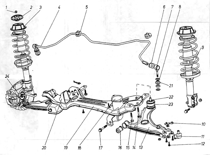 передняя подвеска на фольксваген джетта 5