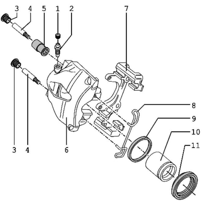 установка супортов porsche на passat b6