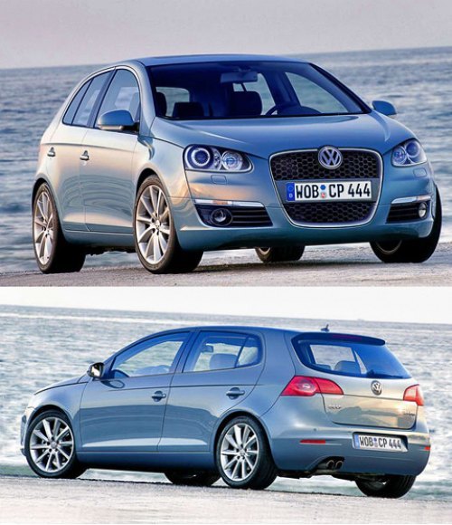 Немецкое издание Autozeitung полагает, что Volkswagen Golf VI будет выглядеть примерно так. Сзади…