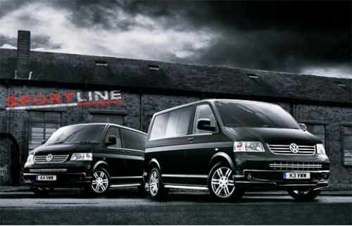 На фотографии — дорестайлинговый Volkswagen Transporter Sportline со 174-сильным пятицилиндровым…