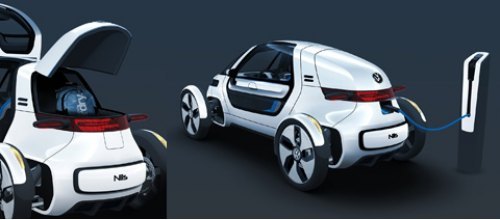 Концепт Volkswagen NILS — строго одноместный. Дверь, естественно, одна — сделанная в стилистике…