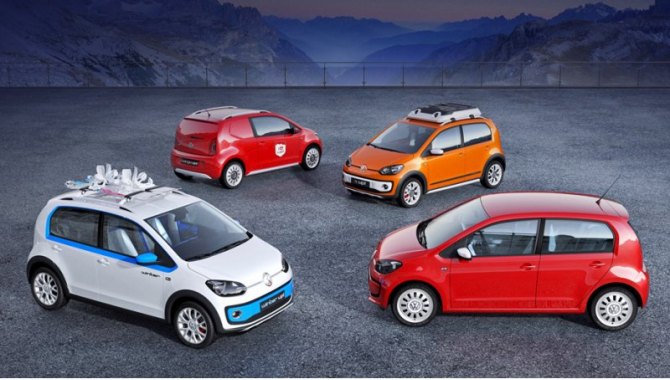 Хорошо, что хэтчбек Volkswagen up! имеет такие компактные габаритные размеры. Привезти сразу четыре…
