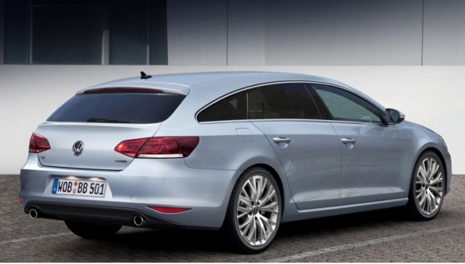 Как будет выглядеть Passat CC второй генерации в кузове «сарай», пока неясно. Перед вами рендер,…