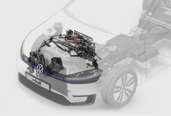 Для электромобиля e-Golf отказ от электрического нагревательного элемента может увеличить запас…