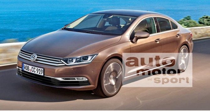 Так представляют себе концептуальный Volkswagen CC наши немецкие коллеги.