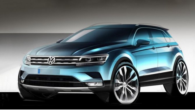 Как и предполагалось, во многом «второй» Tiguan стилистически схож с концептом CrossBlue Coupe —…