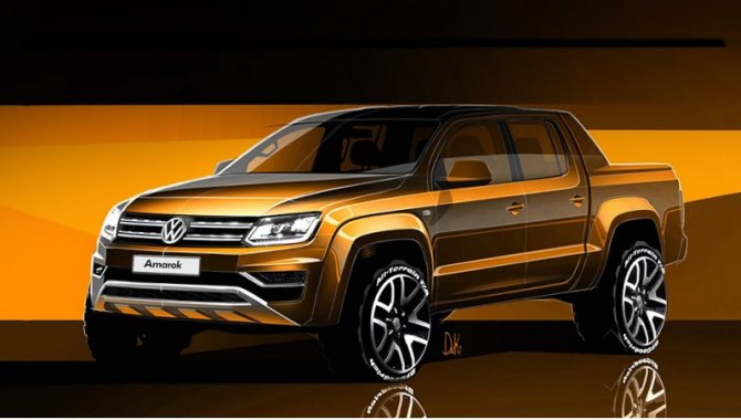 Стилистически после обновления Amarok станет ближе к фургону Caddy.