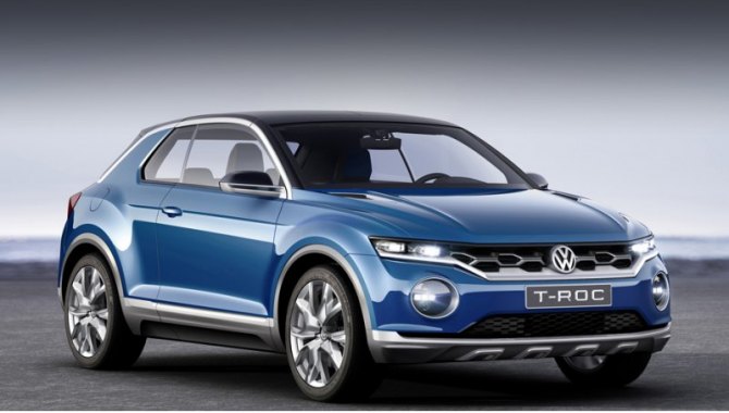 Шоу-кар T-Roc насчитывал в длину 4179 мм при базе в 2595 мм.
