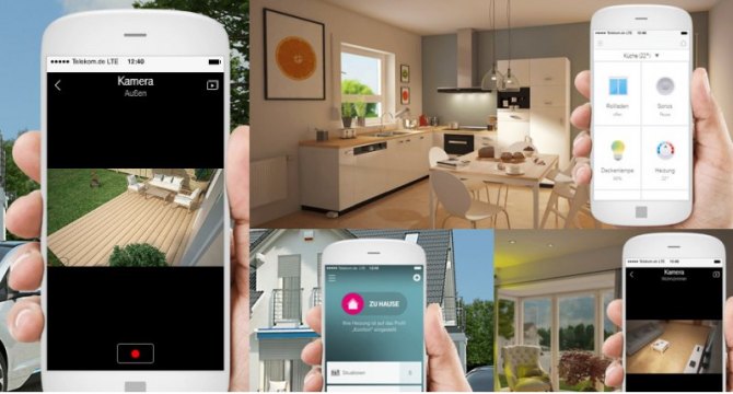 Система Magenta SmartHome позволяет удаленно просматривать картинку с наружных и внутренних камер…