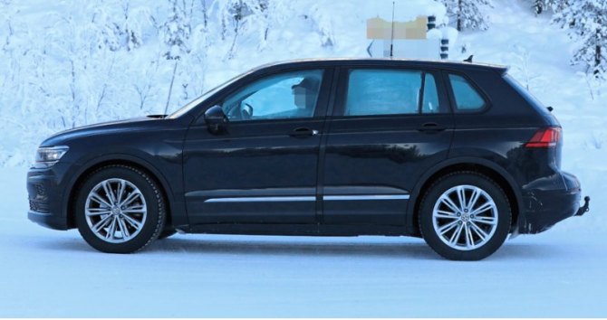 Почему это не Tiguan? Здесь другие основание и колесная база, которые потребовали разрезать кузов…
