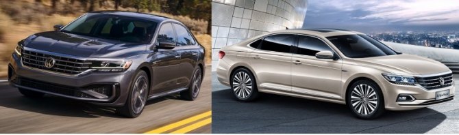 Уверенно на все сто Passat себя ощущает только в Китае (машина справа). В 2019 году продажи выросли…