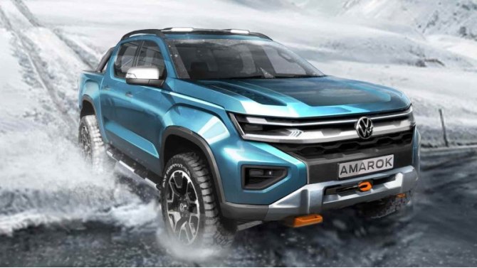 Volkswagen Amarok 2 – эскиз 2021 года