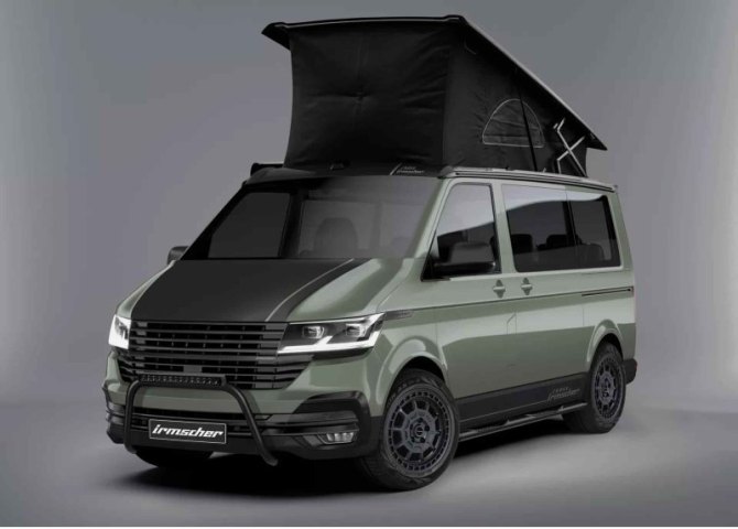 Кроме того, кемпер от Irmscher нарочито лишили эмблемы VW на радиаторной решетке, установили…