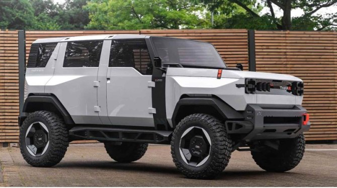 Индийская Mahindra выпустит брутальный электрический внедорожник Thar.e с «начинкой» Volkswagen:…