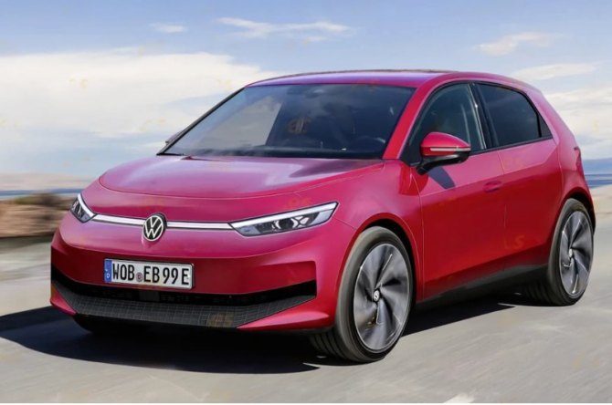 Самый дешевый электромобиль Volkswagen показали на первом изображении