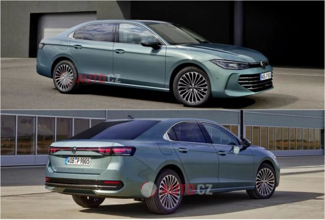 Новый Volkswagen Passat B9: как он мог бы выглядеть в кузове седан