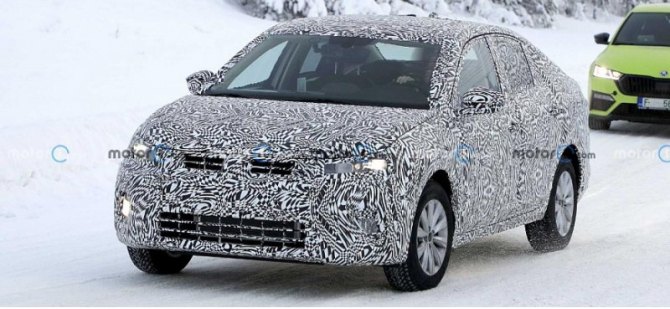 На тестах замечен прототип нового седана Volkswagen Virtus