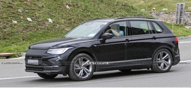 Тестовый прототип Volkswagen Tiguan EV показали на шпионских фото