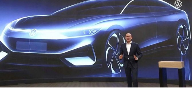 Компания VOLKSWAGEN представила тизер электрического седана ID. AERO