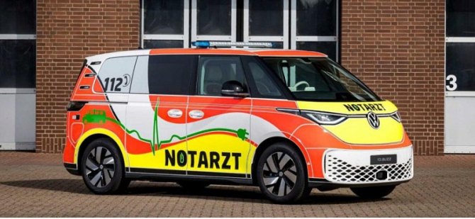 Компания Volkswagen показала электромобиль скорой помощи на базе ID. Buzz