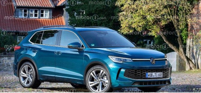В Сети показали дизайн обновленного кроссовера Volkswagen Tiguan