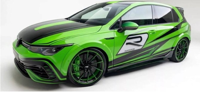 Тюнингованный студентами VOLKSWAGEN Golf R Hurricane получил нестандартную ливрею и 519 л.с.