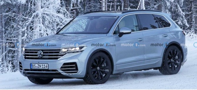 Компания Volkswagen тестирует обновленный кроссовер Volkswagen Touareg в Европе
