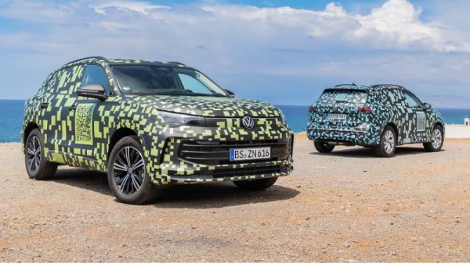 Хотя мы не можем видеть его изнутри, представленный здесь Tiguan имеет пятиместную компоновку,…