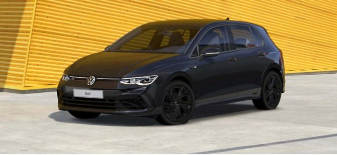 Компания Volkswagen представила чернющую версию хэтчбека Golf