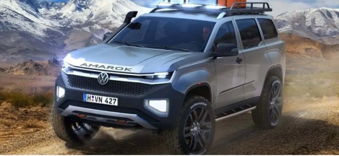 Компания Volkswagen показала внедорожник на базе грузовика Amarok