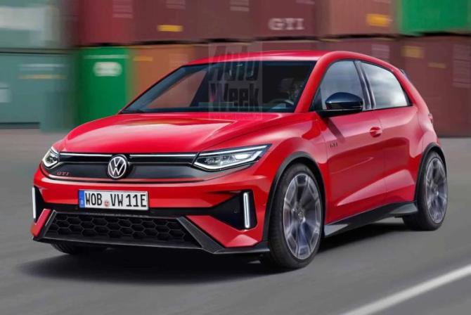 Спекулятивный рендер нового Volkswagen ID.2 (AutoWeek)