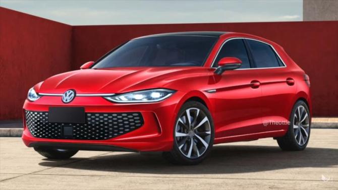 Спекулятивный рендер 9 поколения Volkswagen Golf