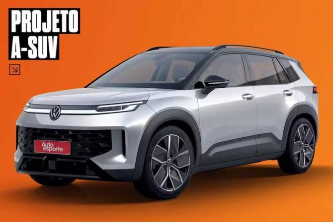 Рендер второго поколения Volkswagen T-Cross