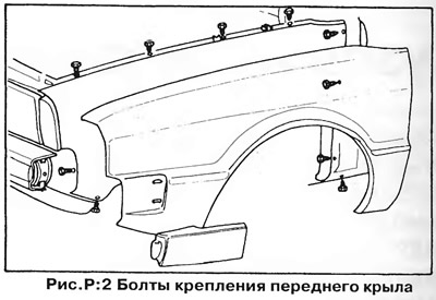 Как снять крыло пассат