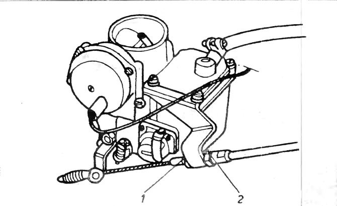 Volkswagen Golf 1984-1993: Газовый тросик (Силовой агрегат / Система ...