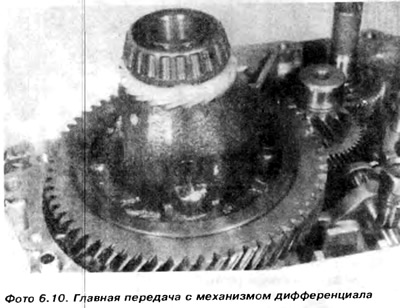 22. Odkręcić skrzynię biegów i zamontować mechanizm różnicowy (zdjęcie 6.10).