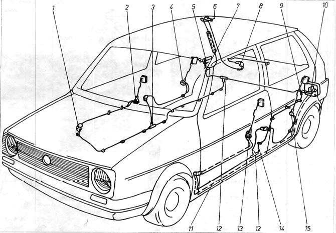 Фиг. 11.4. Схема за централно заключване на вратата