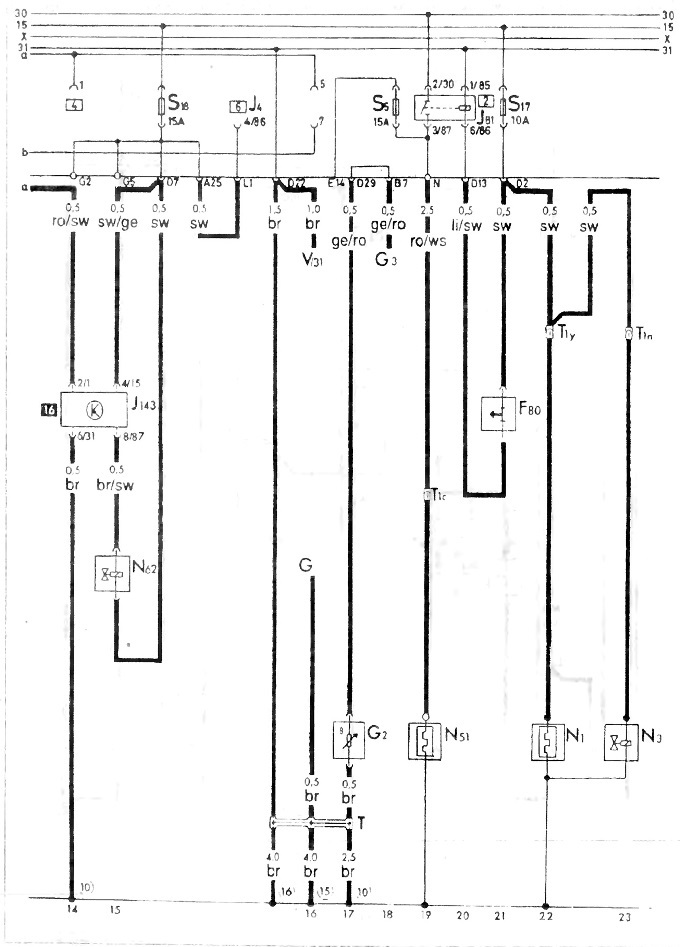 S-38 Wiring diagram of the intake manifold heater, automatic intake and idle speed increase system…