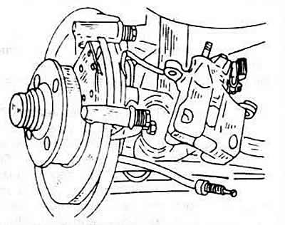 Disconnect and remove both brake seat cylinder mounting screws while holding the guide bolt with a…