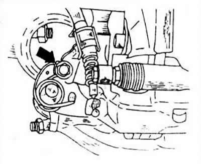 Tighten the adjusting nut on the handbrake lever until the lever in the brake seat area is raised…