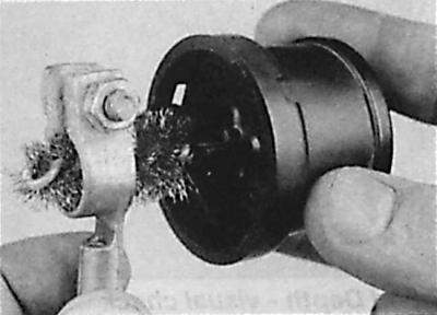 2. If there is corrosion on the battery terminals in the form of a white, loose coating, disconnect…