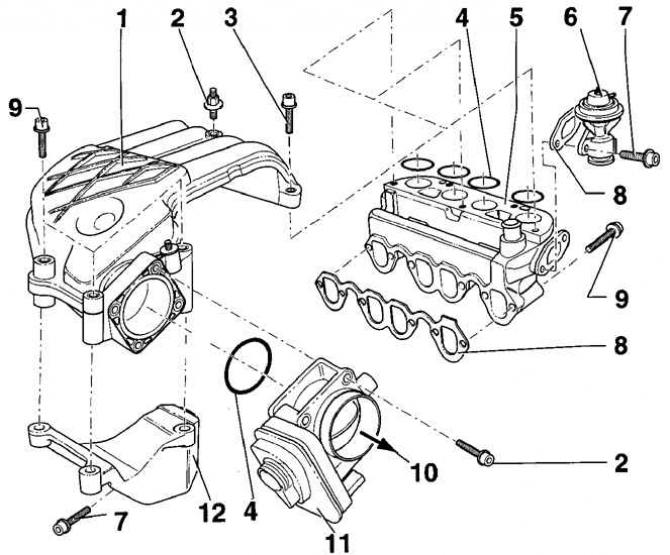 Sacie potrubie naftového motora SDI
