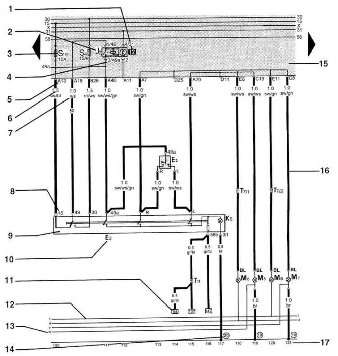 Szimbólumok az elektromos diagramokon