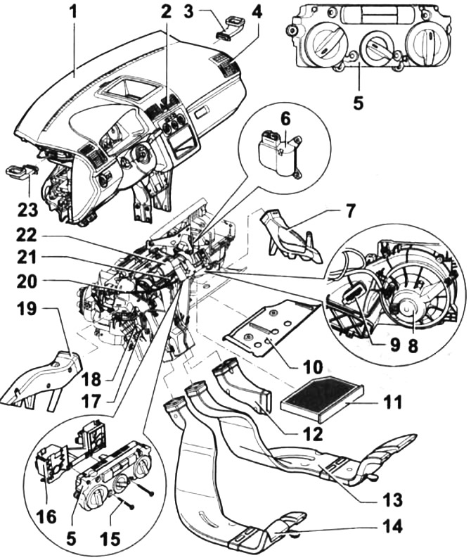 Фольксваген кадди как снять печку в салоне Volkswagen Golf 2003-2008: Heater and air conditioner (Power unit / Cooling and 