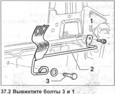 2. Înșurubați șuruburile 3 și 1 (vezi ilustrația).
