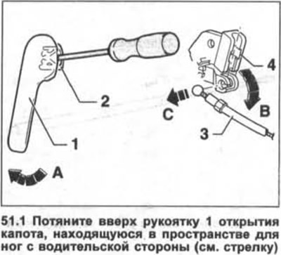 Как снять ручку открывания капота поло седан