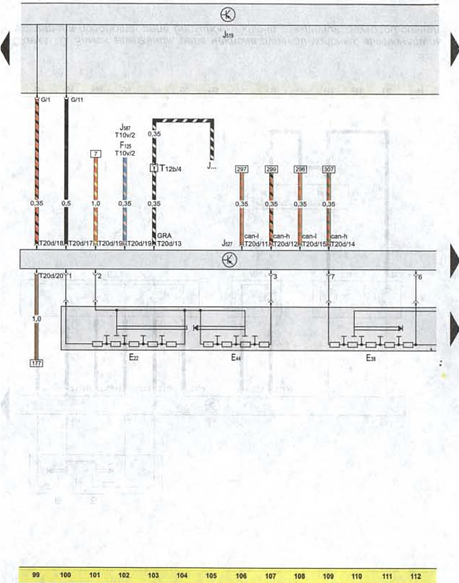 Diagram 8. Steering column adjustment system relay, windshield wiper switch, windshield wiper…