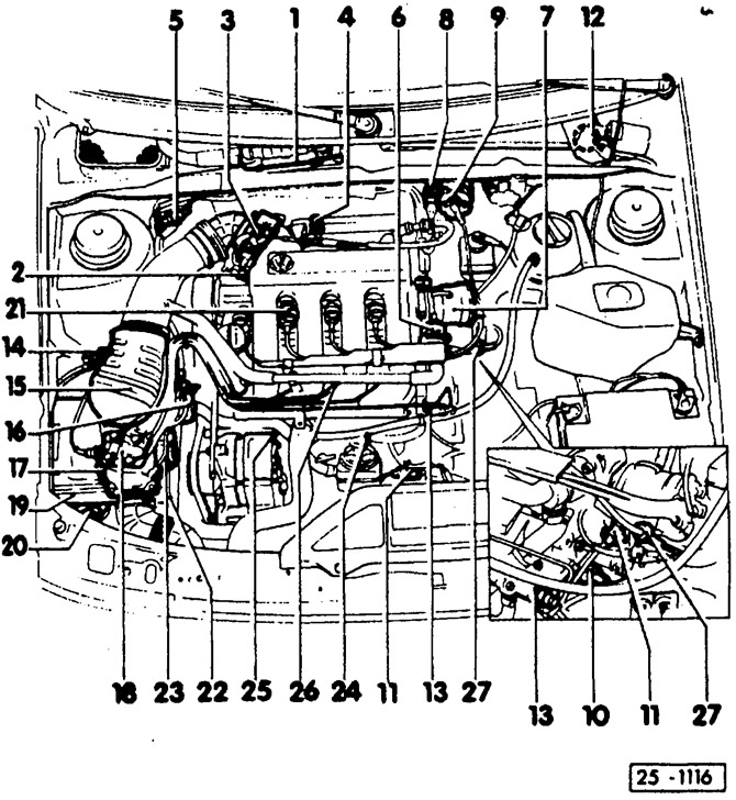 Volkswagen Passat 1988-1993: KE-Motronic injection system (Power unit ...